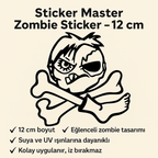 Sticker Master Zombie Sticker – 12 cm Mizahi Korku Temalı Etiket
