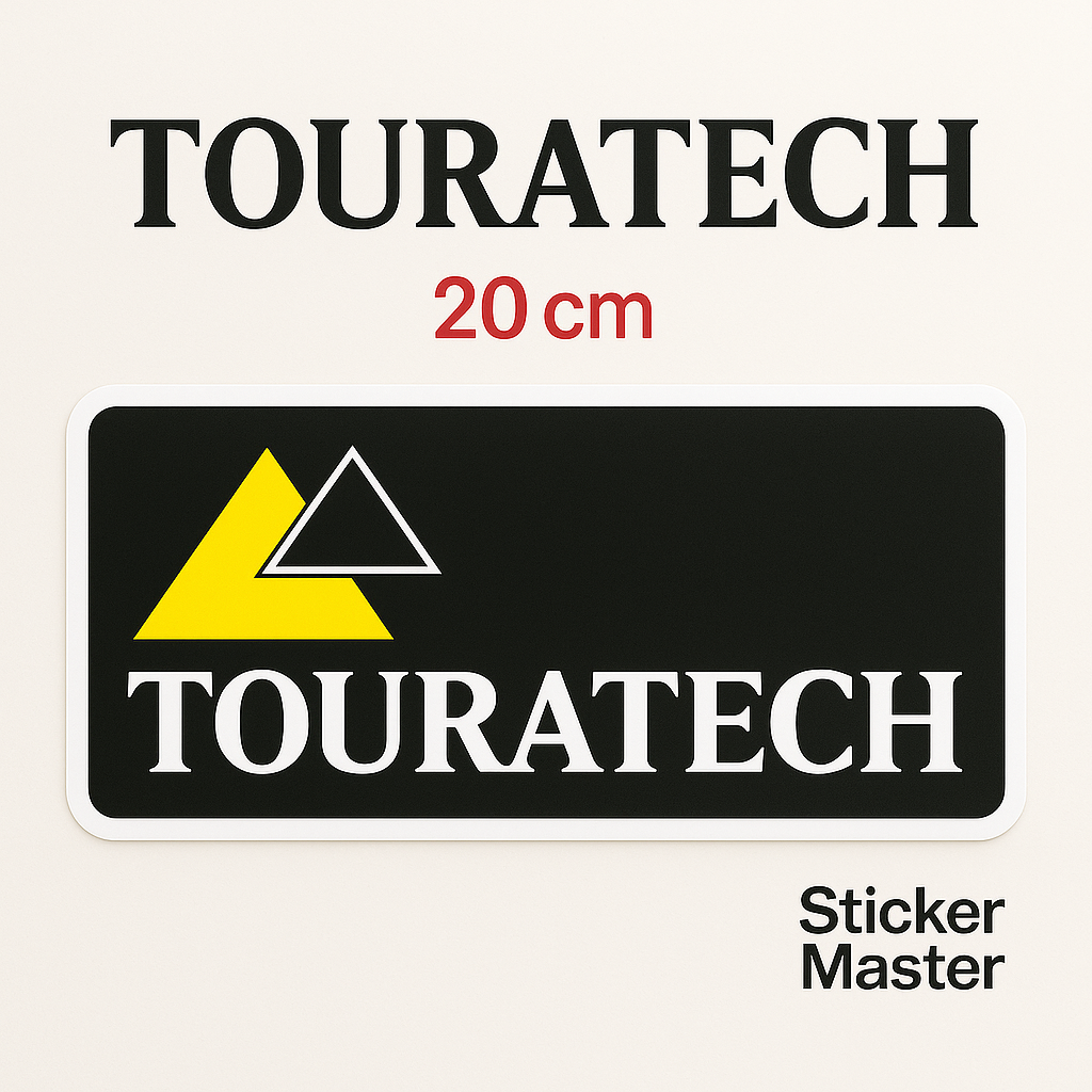 Sticker Master – Touratech Sticker 20 cm | Macera Ruhu Taşıyan Vinil Etiket