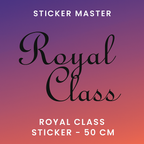 Sticker Master Royal Class Sticker – Araba, Cam, Oto Aksesuar İçin 50 Cm Şık Yazı Etiketi