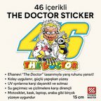 Sticker Master The Doctor 46 Motor, Kask, Laptop, Araba, Oto Araç İçin Dayanıklı Etiket Decal 15 Cm