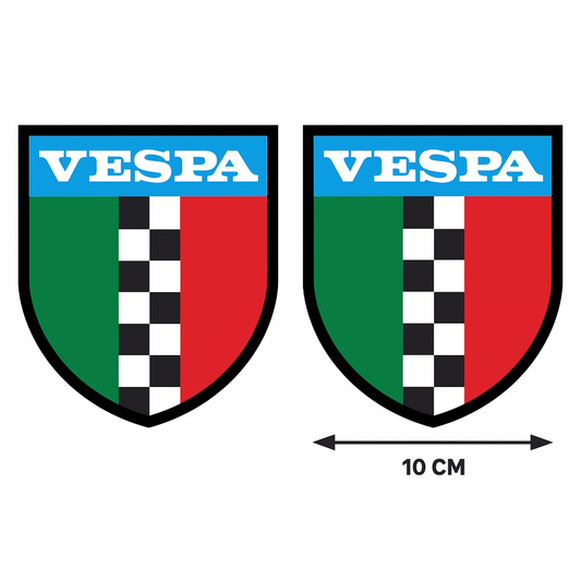 Sticker Master Vespa İtalyan Şerit Tasarımlı Dayanıklı Etiket – 10 Cm – 2 Adet