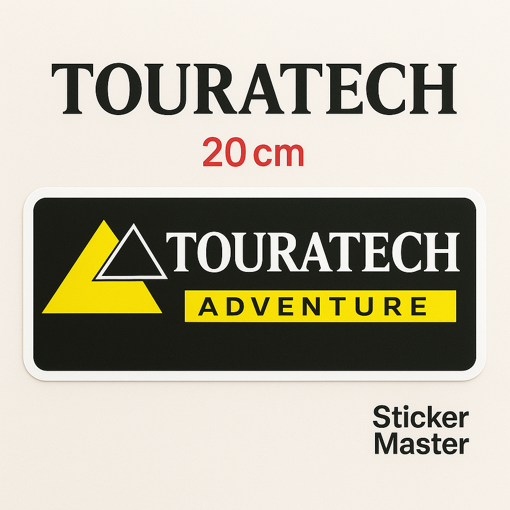 Sticker Master – Touratech Adventure Sticker 20 cm | Macera Tutkunlarına Özel Vinil Etiket