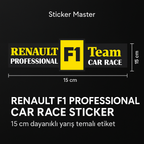 Sticker Master Renault F1 Professional Car Race Sticker – 15 cm Dayanıklı Yarış Temalı Etiket