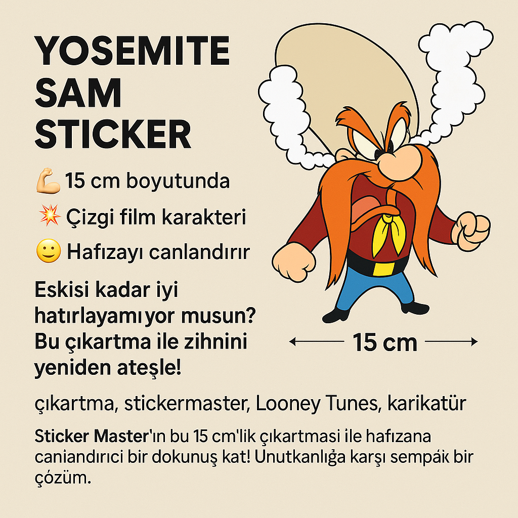 Sticker Master Küfürbaz Haydo Sticker Araba Oto Etiket Çıkartma Motor PC Bilgisayar 15 Cm