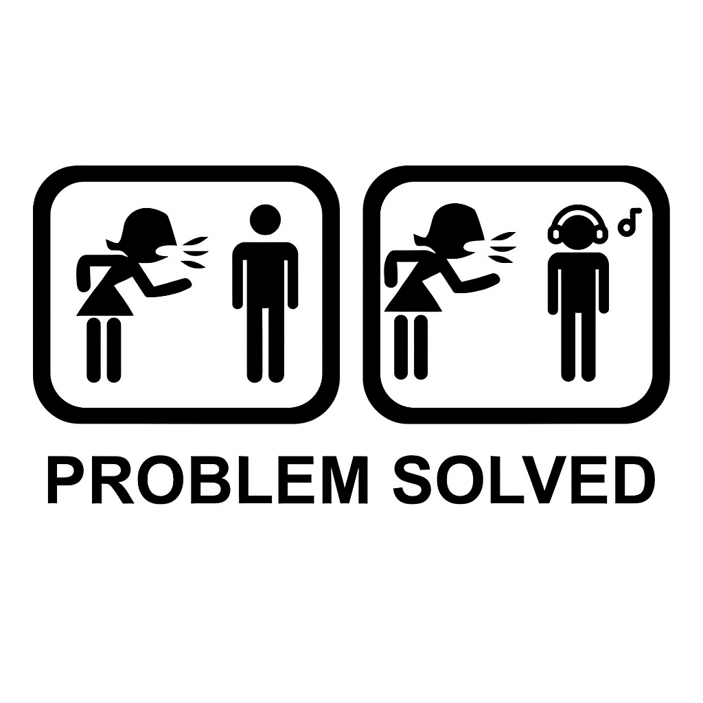 Sticker Master Problem Solved 1 Sticker - Mizahi Figürlü Araç, Laptop ve Cam Etiketi (20 cm)