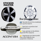Sticker Master Hyundai Accent Era Kapı Kolu ve Jant Sticker Seti – 10 Adet