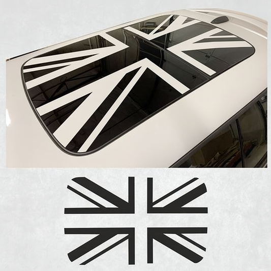 Sticker Master Mini R50 / R53 Panoramik Cam Tavan Union Jack Sticker - İngiliz Ruhu Şimdi Tavanında!