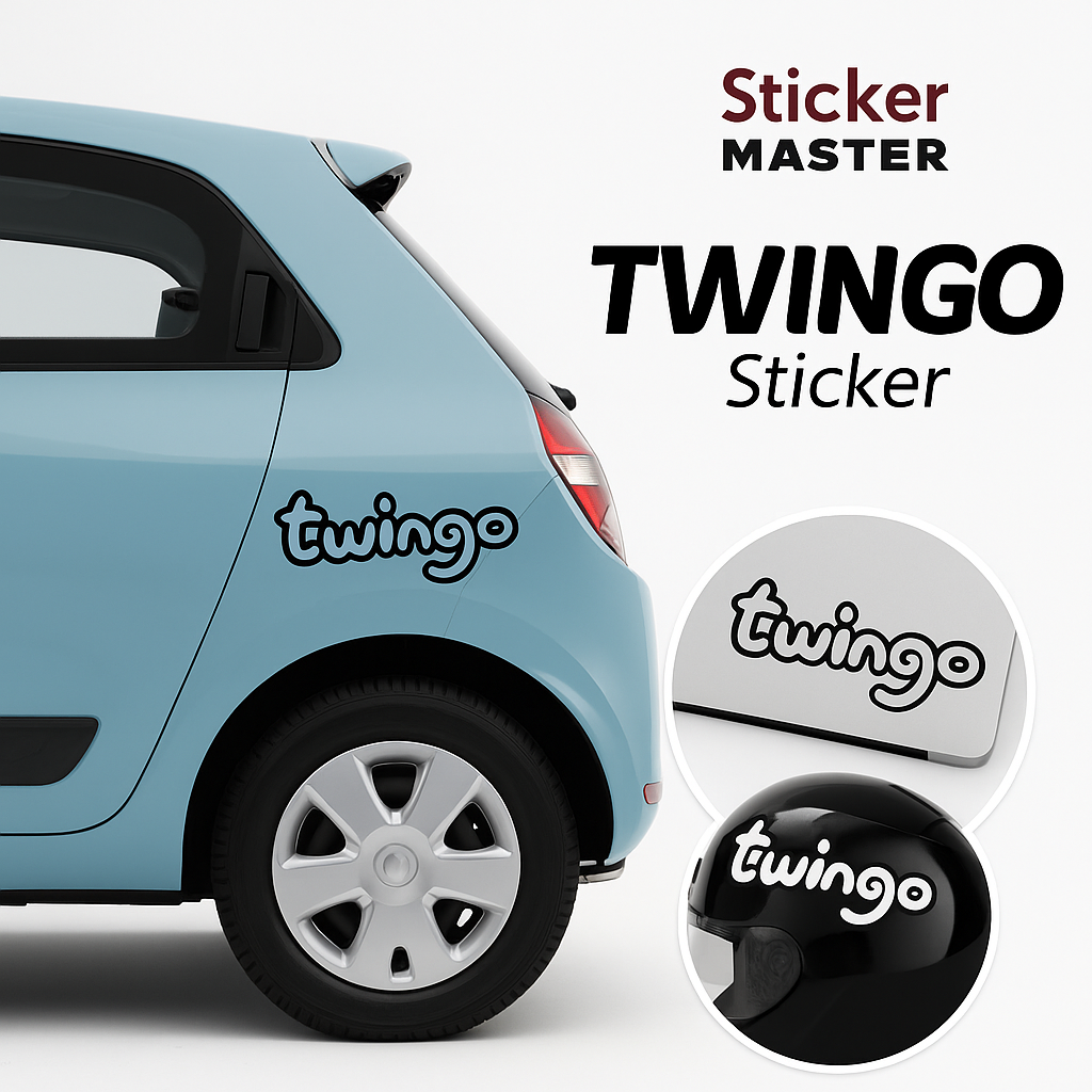 Sticker Master Twingo Sticker – Dayanıklı Vinil Etiket (Araba, Kask, Laptop)