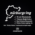 Sticker Master Nürburgring Sticker – 15 cm Dayanıklı Araç, Kask, Laptop Etiketi