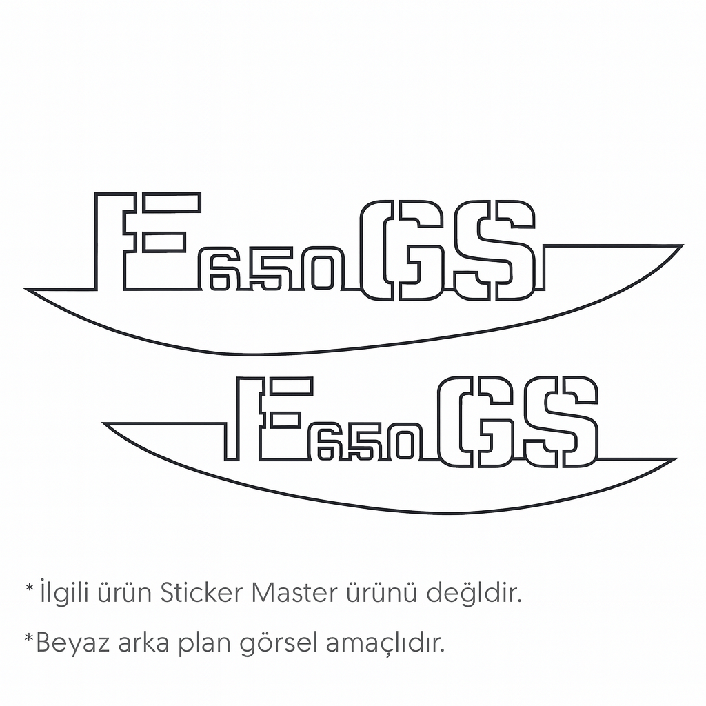 Sticker Master BMW F650GS Tank/Çerçeve Sticker Seti – Sağ & Sol