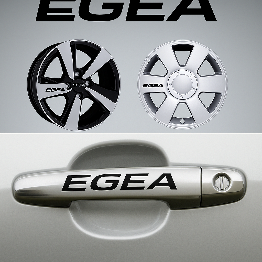 Sticker Master Fiat Egea Kapı Kolu Jant Oto Araç Sticker Etiket - 10 Adet