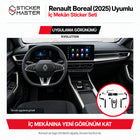 Renault Boreal Evolution 2025 Uyumlu İç Mekân Sticker Seti