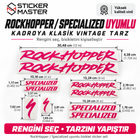Specialized RockHopper Uyumlu Bisiklet Kadro Sticker Seti | 11 Parça