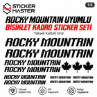 Rocky Mountain Uyumlu Bisiklet Kadro Sticker Seti | 13 Parça