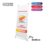 Sticker Master – Etkinlik Paketi: 1000 Logo Sticker + Roll-up Banner + Masa Üstü Sümen Seti