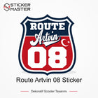 Vespa ROUP20 Route Artvin 08 Sticker