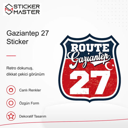 Vespa Uyumlu ROUP39 Gaziantep 27 Sticker VSP1496 retro tasarım ve kullanım özellikleri - Sticker Master