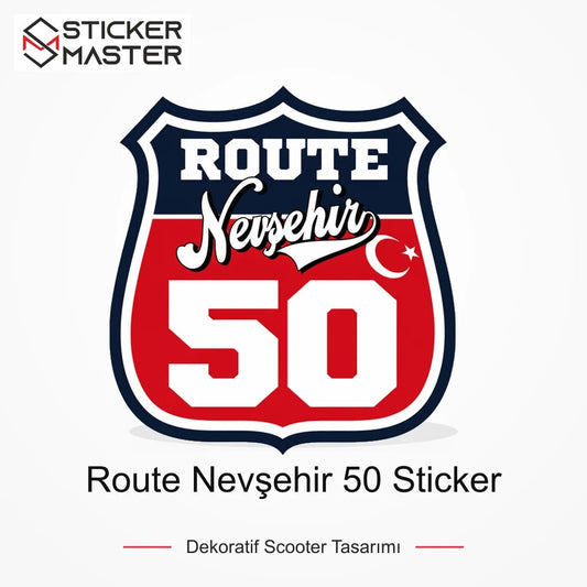 Vespa Uyumlu ROUP62 Route Nevşehir 50 Sticker VSP1519 ana ürün görseli - Sticker Master