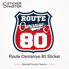 Vespa Uyumlu Route Osmaniye 80 Sticker