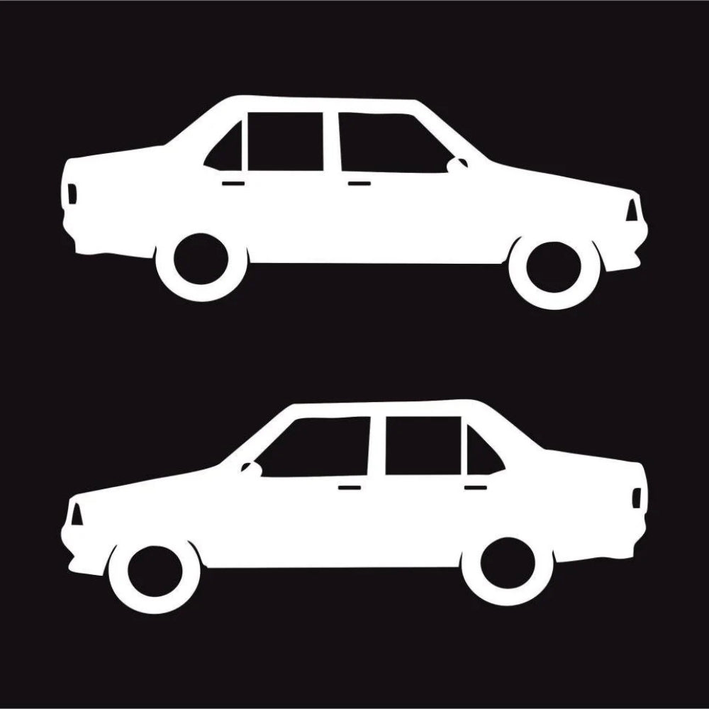 Sticker Master Şahin & Doğan Araba Sticker – Modifiye Severler İçin 2'li Sticker Seti 15 Cm
