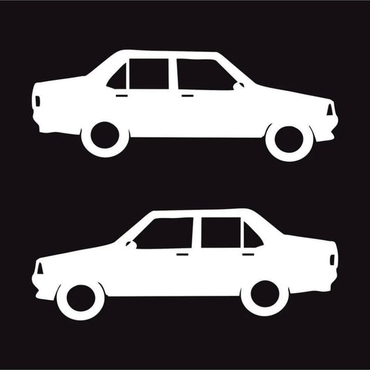 Sticker Master Şahin & Doğan Araba Sticker – Modifiye Severler İçin 2'li Sticker Seti 15 Cm