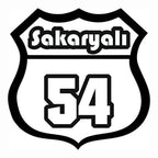 Sticker Master Sakaryalı 54 Sticker - Araba, Laptop, Kask, Motor İçin Dayanıklı Etiket - 12 Cm