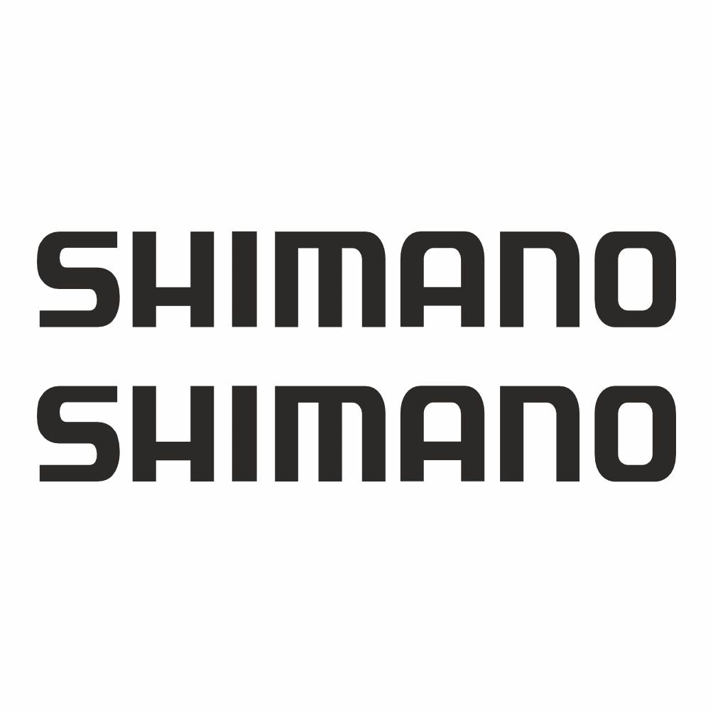 Sticker Master Shimano Sticker Seti - 2 Adet 20 cm Siyah Logo Etiket