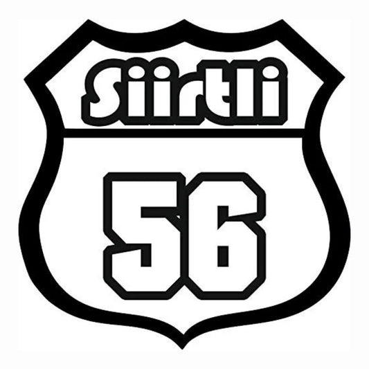 Sticker Master Siirtli 56 Sticker - Araba, Laptop, Kask, Defter İçin Dayanıklı Etiket - 12 Cm