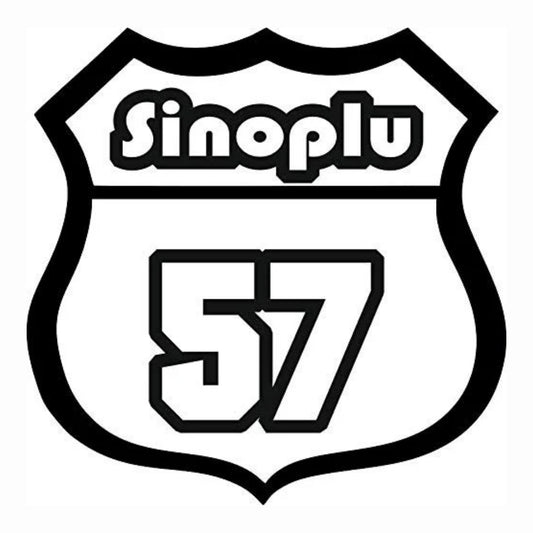 Sticker Master Sinoplu 57 Sticker - Araba, Laptop, Motor ve Kask İçin Dayanıklı Etiket (15 cm)