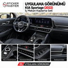 KIA Sportage 2022 Uyumlu İç Mekân Kaplama Sticker Seti