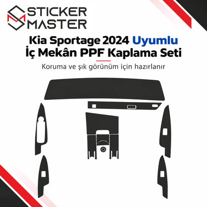 KIA Sportage 2024 iç mekân PPF kaplama seti ana ürün görseli