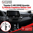 Toyota C-HR 2019 Uyumlu İç Mekân Kaplama Sticker Seti