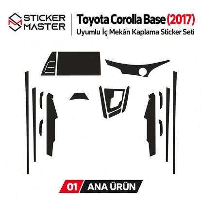 Toyota Corolla Base 2017 iç mekân kaplama ana ürün parçaları