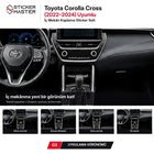 Toyota Corolla Cross 2022–2024 İç Mekân Kaplama Sticker Seti