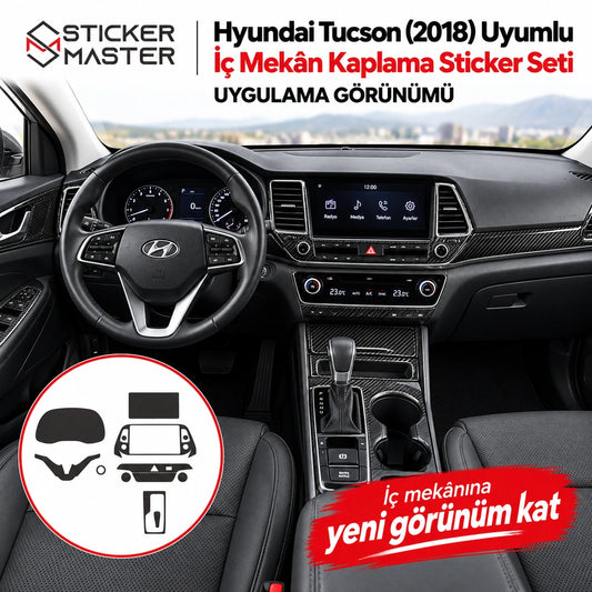 Hyundai Tucson 2018 iç mekân kaplama – temsili uygulama görseli