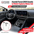 Hyundai Tucson 2021 Uyumlu İç Mekân Kaplama Sticker Seti