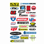Sticker Master Sponsor Set 6 Motor, Kask, Laptop, Araba, Oto Araç İçin Dayanıklı Etiket Decal