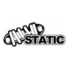 Sticker Master Static Coilover Sticker – Araba, Kask, Laptop İçin Siyah-Beyaz Etiket 15 cm