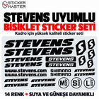 STEVENS Uyumlu Bisiklet Kadro Sticker Seti | 14 Renk