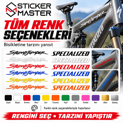 Stumpjumper uyumlu bisiklet sticker renk seçenekleri