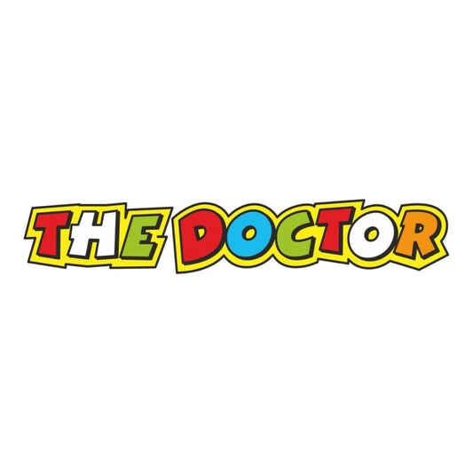 Sticker Master The Doctor Motor, Kask, Laptop, Araba, Oto Araç İçin Dayanıklı Etiket Decal 15 Cm