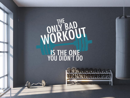 Spor Salonu Motivasyon Yazılı Duvar Stickerı