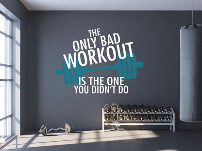 Spor Salonu Motivasyon Yazılı Duvar Stickerı