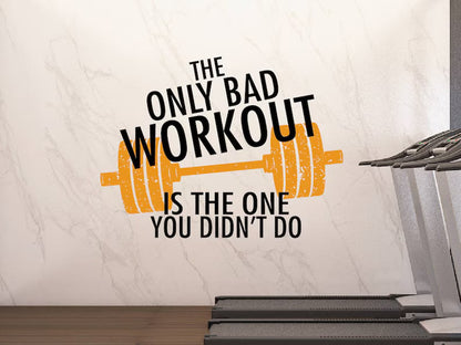 Spor Salonu Motivasyon Yazılı Duvar Stickerı