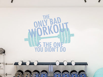 Spor Salonu Motivasyon Yazılı Duvar Stickerı