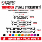 Thomson Uyumlu Bisiklet Sticker Seti | 6 Parça, 17 Renk