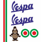 Sticker Master Vespa Kask Sticker Seti Motor, Kask, Laptop, Araba, Oto Araç İçin Dayanıklı Etiket Decal