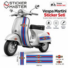 Vespa Uyumlu Martini Stil Sticker Seti | Scooter Dekor Şerit Seti