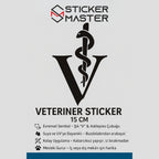Sticker Masters Veteriner Hekim Doktor Motor, Kask, Laptop, Araba, Oto Araç İçin Dayanıklı Etiket Decal