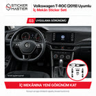 Volkswagen T-ROC 2019 Uyumlu İç Mekân Kaplama Sticker Seti